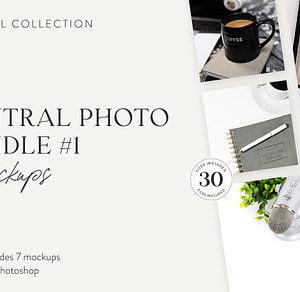 Neutral Photos + Mockups Bundle 1