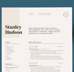Modern Resume CV Template Design