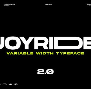 Joyride Extended Typeface