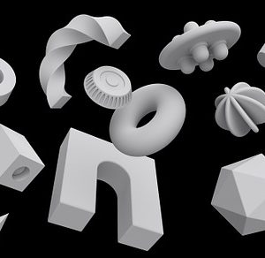 85 Geometric 3D Models Set