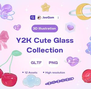 Y2K Cute Glass Collection