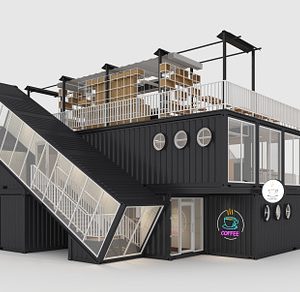 3D Model Container Cafe 6