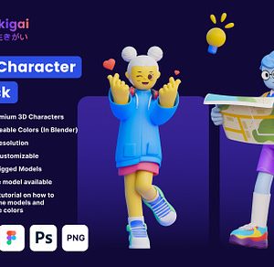 Ikigai - 3D Character Pack