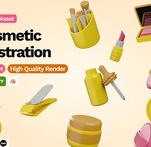 3D Cosmetic Illustration