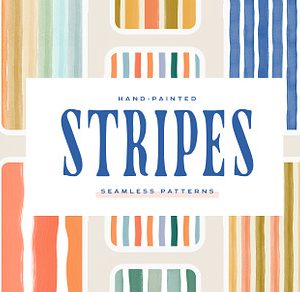 Stripes Painted Seamless Patterns