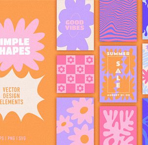 Simple shapes - design elements