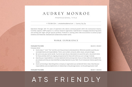 ATS Resume For Google Docs And Word