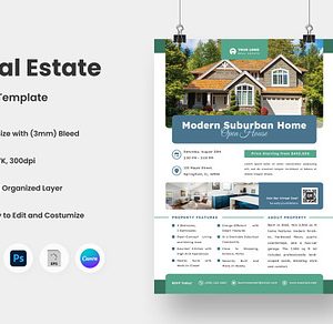 Modern Real Estate Flyer Template V7