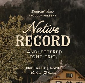 The Native Record Font Trio