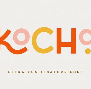 Kocha | Playful Ligature Font