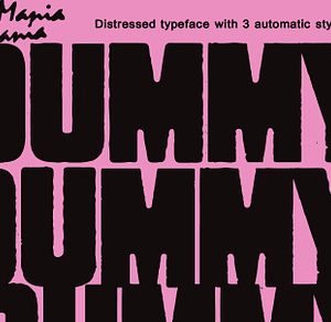 Dummy TM – Bold Distressed Type