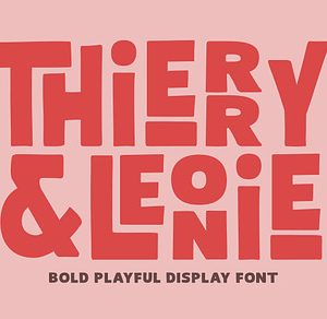 Thierry Leonie - Bold Playful Font