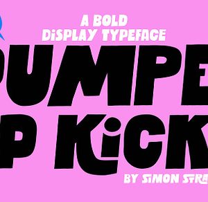 Pumped up kicks display font