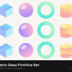 Isometric Glass Primitive Set