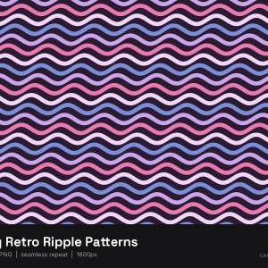 Wavy Retro Ripple Patterns
