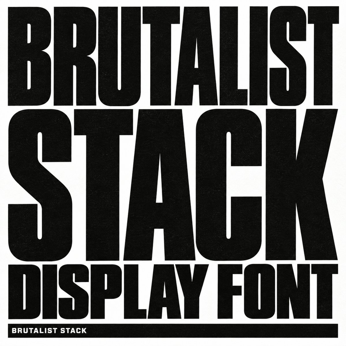 Brutalist Stack Display