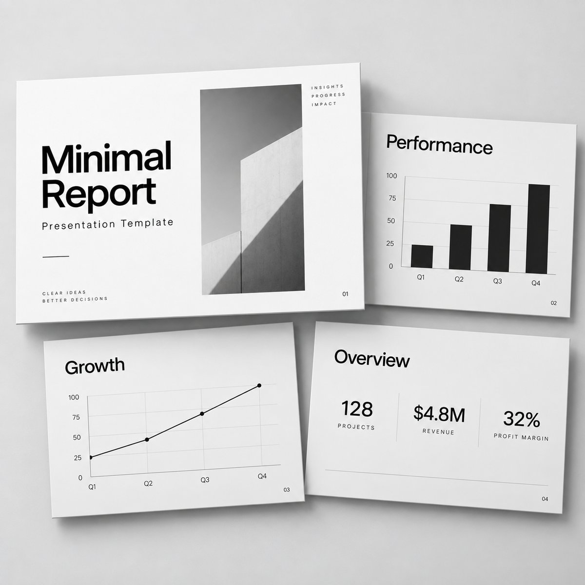 Minimal Report Deck Template